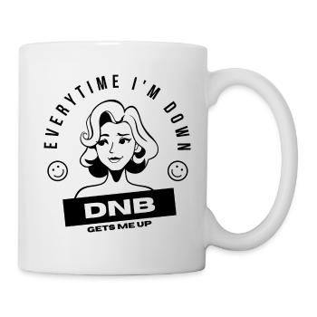 DNB Gets me Up - Mug - white - Right