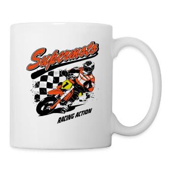 Supermoto - Supermotard - Mug blanc - blanc - Droite