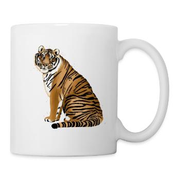 Tiger - Tasse - Weiß - Rechts