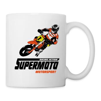 Supermoto - Supermotard - Mug blanc - blanc - Droite