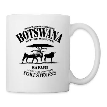 Botswana - Gnu - Tasse - Weiß - Rechts