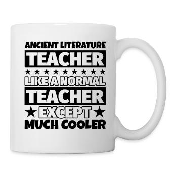 Lehrergeschenk für antike Literatur - Tasse - Weiß - Rechts