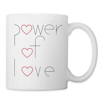 Power of Love - Tasse - Weiß - Rechts