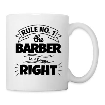 BARBER funny gift - Mug - white - Right