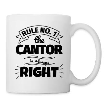 CANTOR funny gift - Mug - white - Right