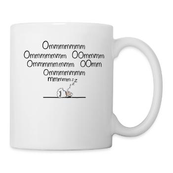 OM Mantra Funny Meditation - Mug - white - Right