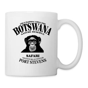 Botswana - Chimpanzé - Singe - Mug blanc - blanc - Droite