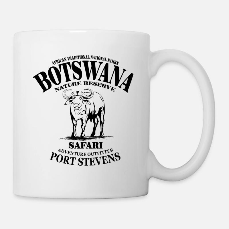 Botswana - Kaffern Büffel - Tasse - Weiß