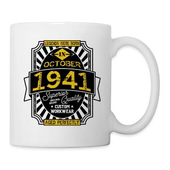 1941 OCTOBER - Mug blanc - blanc - Droite