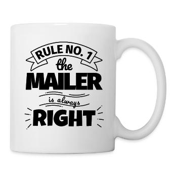 MAILER cadeau amusant - Mug blanc - blanc - Droite