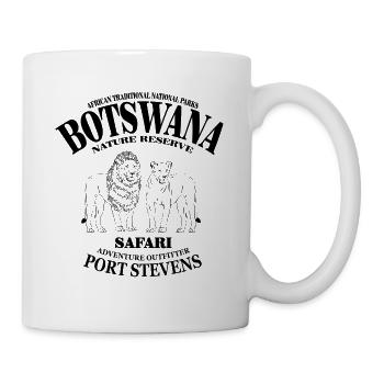 Botswana - Lion - Mug blanc - blanc - Droite