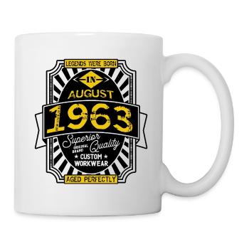 AUGUST 1963 - Tasse - Weiß - Rechts