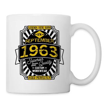 1963 SEPTEMBER - Mug blanc - blanc - Droite