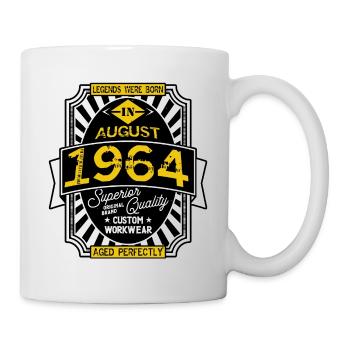 1964 AUGUST - Mug blanc - blanc - Droite
