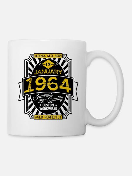 JANUAR 1964 - Tasse - Weiß