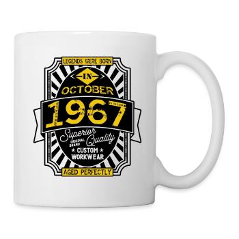 1967 OCTOBER - Mug blanc - blanc - Droite