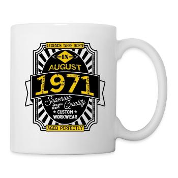 1971 AUGUST - Mug blanc - blanc - Droite