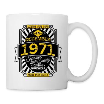 1971 DECEMBER - Mug blanc - blanc - Droite