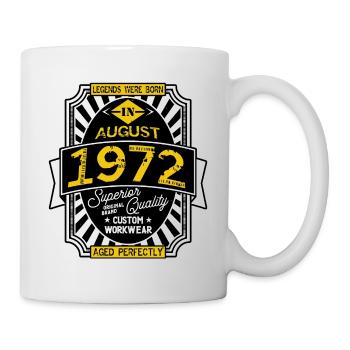 1972 AUGUST - Mug blanc - blanc - Droite