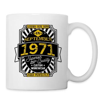 1971 SEPTEMBER - Mug blanc - blanc - Droite