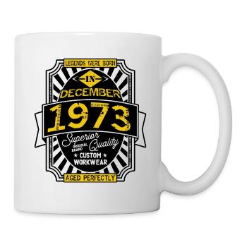 1973 DECEMBER - Mug blanc - blanc - Droite