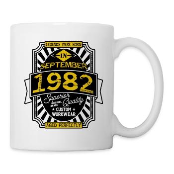 1982 SEPTEMBER - Mug blanc - blanc - Droite