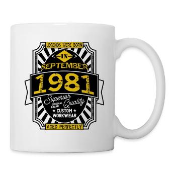 1981 SEPTEMBER - Mug blanc - blanc - Droite