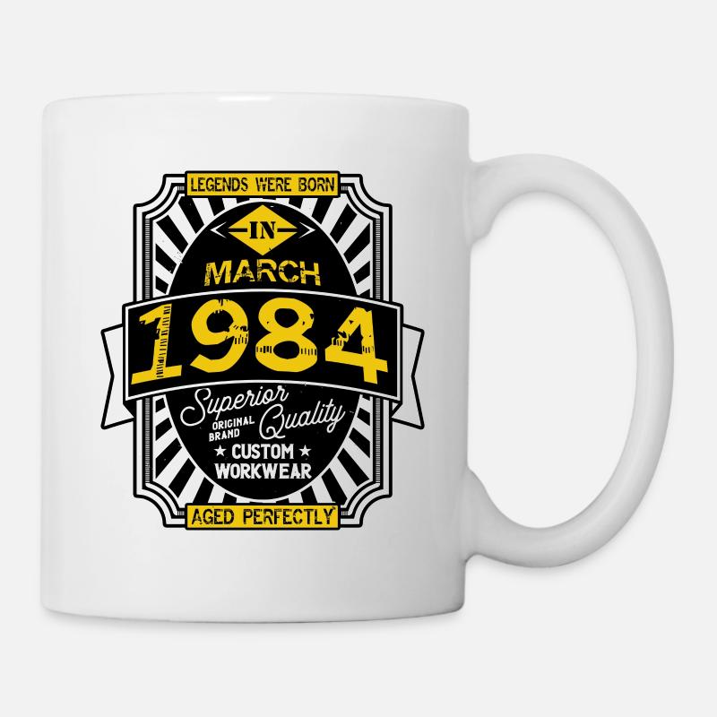 1984 MARCH - Mug blanc - blanc