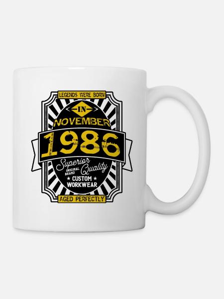 1986 NOVEMBER - Mug - white