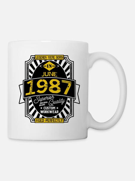 JUNI 1987 - Tasse - Weiß