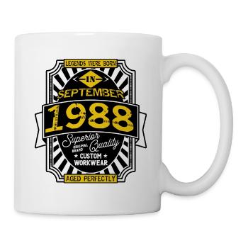 1988 SEPTEMBER - Mug blanc - blanc - Droite
