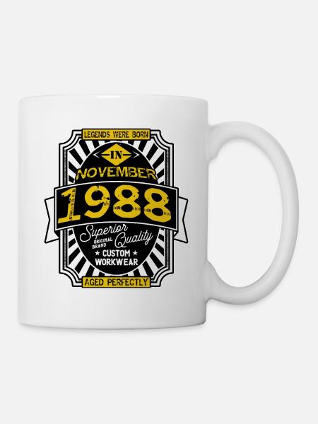 1988 NOVEMBER - Mug blanc - blanc