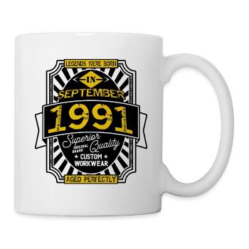 1991 SEPTEMBER - Mug blanc - blanc - Droite