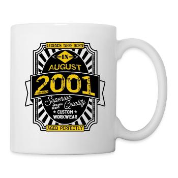 AUGUST 2001 - Tasse - Weiß - Rechts