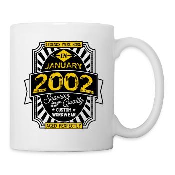 JANUAR 2002 - Tasse - Weiß - Rechts