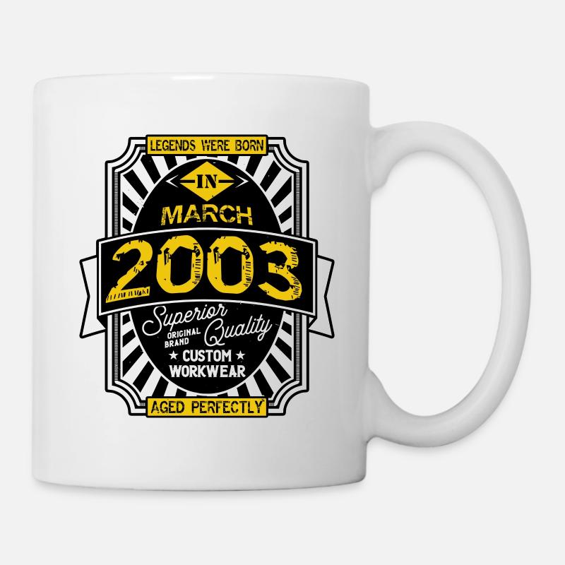 2003 MÄRZ - Tasse - Weiß
