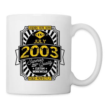 2003 JULY - Mug blanc - blanc - Droite