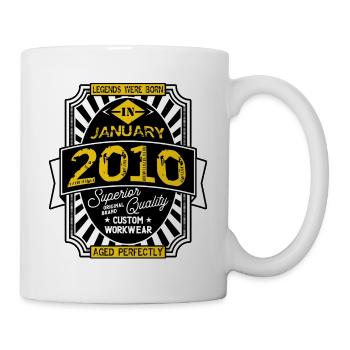 2010 JANUARY - Mug blanc - blanc - Droite