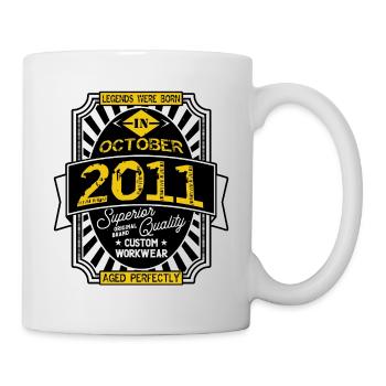 2011 OCTOBER - Mug blanc - blanc - Droite