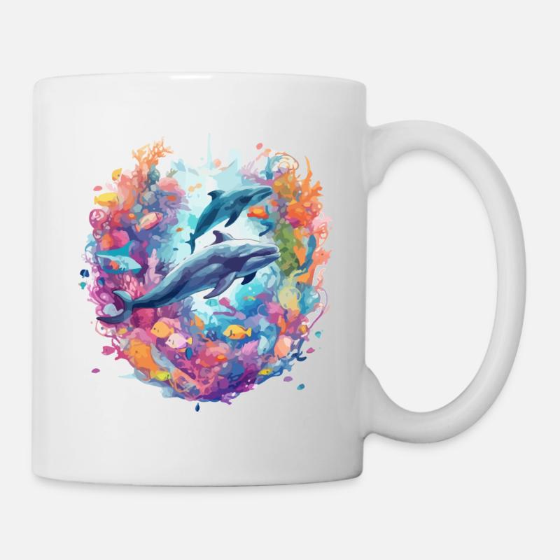 Whales - Mug - white