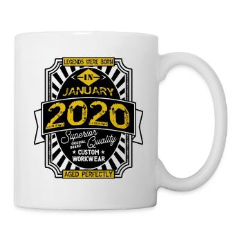 2020 JANUARY - Mug blanc - blanc - Droite