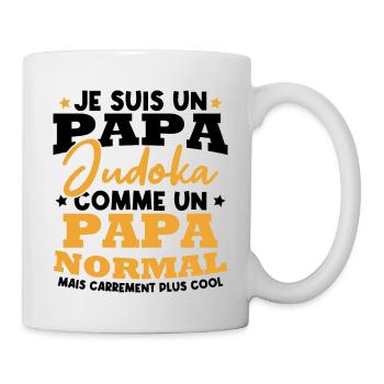 Je suis un papa judoka - Mug blanc - blanc - Droite