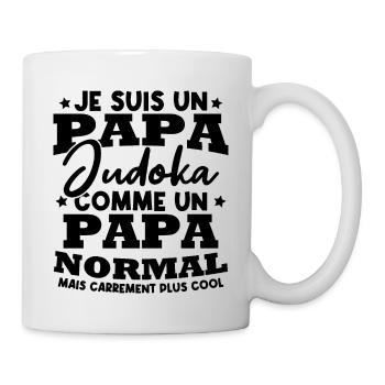 Je suis un papa judoka - Mug blanc - blanc - Droite