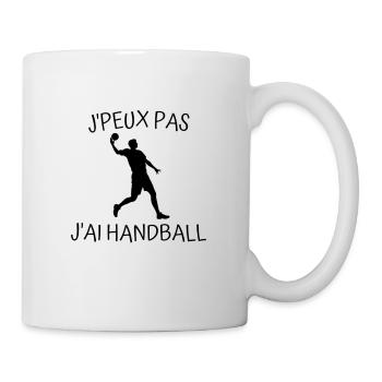 J'peux Pas J'ai Handball - Cadeau Sport Humour - Mug blanc - blanc - Droite