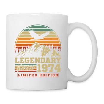 Legendary since 1974 Vintage Vintage Birthday - Mug - white - Right