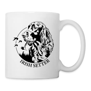 Setter irlandais Chien de chasse Chiens de chasse Chiens Wilsigns - Mug blanc - blanc - Droite