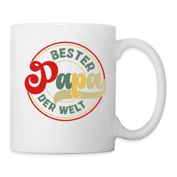 Bester Papa - Tasse - Weiß - Rechts