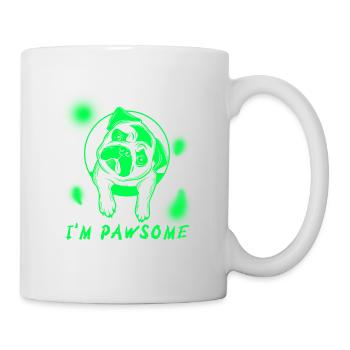 PUG LIFE, BEAUTIFUL DOGS,FUNNY DOG DESIGN - Mug - white - Right