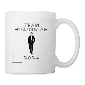 Team Bräutigam Junggesellenabschieds T-Shirt. - Tasse - Weiß - Rechts