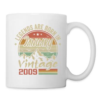 The Legends were born in January 2009 - 2009 - Mug - white - Right